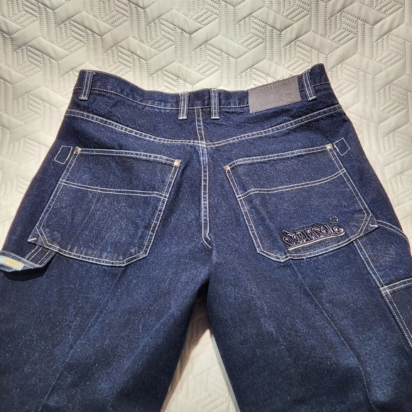 Southpole Carpenter Jeans Men‎ 36x32 Denim Baggy 90s Y2K Dark Wash Vintage - Picture 15 of 16